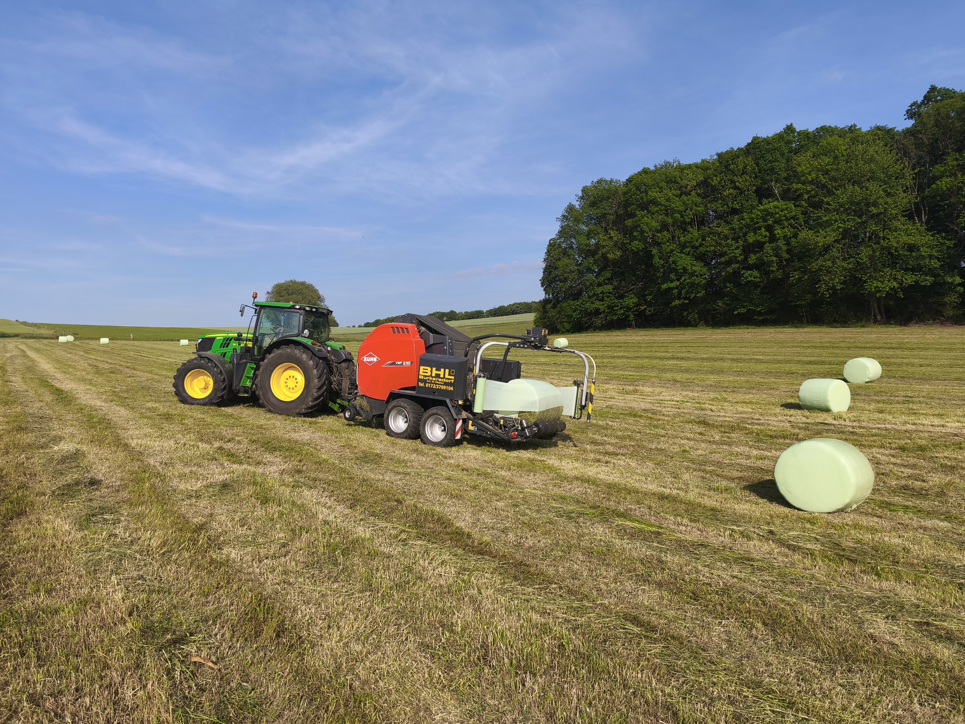 Landwirtschaft Heu pressen